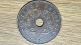 Southern Rhodesia / Rhodesia de Sud - bijuterie coloniala exotica - 1 penny 1951 - George VI - superba !