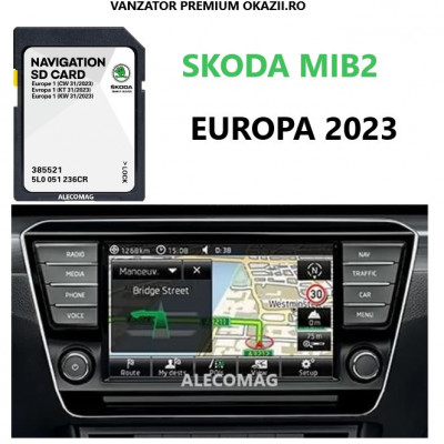 Card Navigatie Skoda Europa-Romania 2023 foto