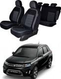 Cumpara ieftin Set huse SCAUN SUZUKI VITARA (2015 - 2022) bancheta fractionata CU TETIERE SPATE IN FORMA DE L, Umbrella