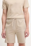 BOSS pantaloni scurți culoarea bej, 50540752