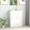 VidaXL Dulap, alb extralucios, 60x30x75 cm, lemn prelucrat 800735