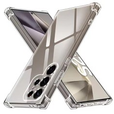 Husa antisoc pentru samsung galaxy s25 ultra pro, airbag, clear foto