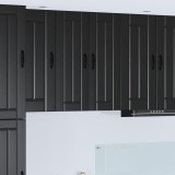 vidaXL Dulap de bucătărie 2 pcs Negru 30 x 31 x 80 cm Lemn compozit 885008