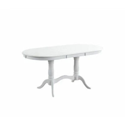 MASA LIDER 25 PENTRU 6 PERSOANE, 130 CM RESTRANSA CM, ALB, EXTENSIBILA LA 160CM LUNGIME LATIME 76 INALTIME 75 foto