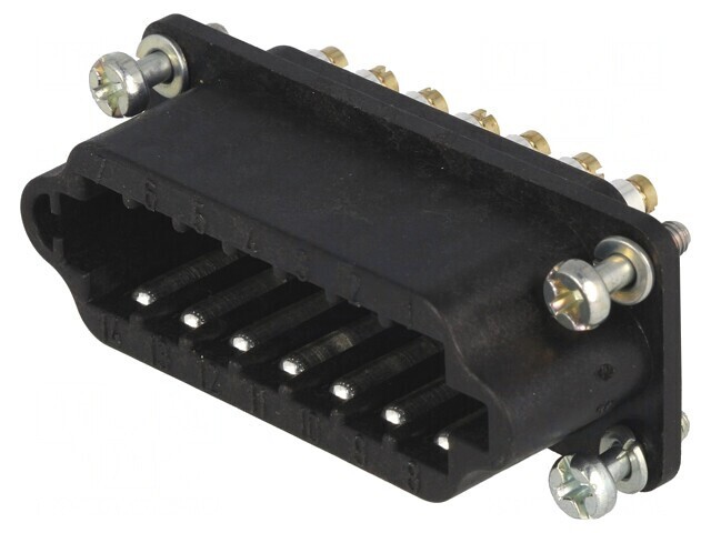 Conector HDC Inserturi Contact Mamă Staf 14 PIN 10A 50V
