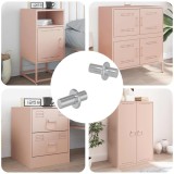 vidaXL Ușă de raft 2 pcs Argintiu 8,6 x 8,6 x 14,6 mm Oțel 864612