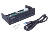 Hub USB 3.0 cu 7 Porturi pentru Slot 5.25"