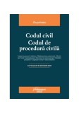 Codul civil. Codul de procedură civilă. Actualizat la 8 ianuarie 2025 - Paperback brosat - *** - Hamangiu