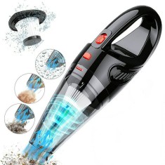 Aspirator auto portabil, filtru hepa, aspirare uscata si umeda, 120w, alimentare bricheta auto, capete interschimbabile MultiMark GlobalProd foto