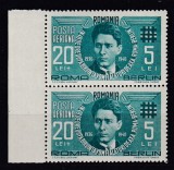 ROMANIA 1940 LP 142 II MISCAREA LEGIONARA IN ROMANIA CODREANU POSTA AERIANA PERECHE STARE MNH