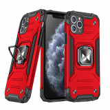 Husa Wozinsky Ring Armor Kickstand Tough Rugged Husa Pentru IPhone 11 Pro Max Rosie 9111201919099