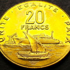 Moneda exotica 20 FRANCI - DJIBOUTI, anul 2016 * cod 3241 = UNC