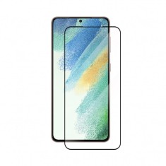 Folie pentru display compatibila cu Samsung S22 5G, sticla securizata full screen, Negru transparent