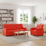 Cumpara ieftin Set de canapea 2 pcs Rosu Piele artificiala
