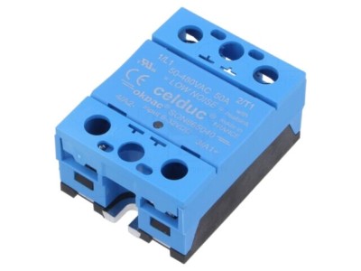 Releu semiconductor CELDUC Ucom 6&amp;divide;32VDC 50A 50&amp;divide;480VAC SON 1-fazat foto