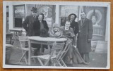 Carte postala tip fotografie , Olga Grecianu la restaurant cu prietenii ,interb., Necirculata