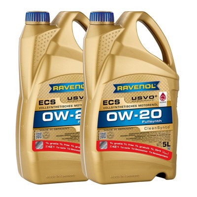 Pachet 10 litri Ulei Ravenol ECS USVO 0W20 (8+2 gratis) foto