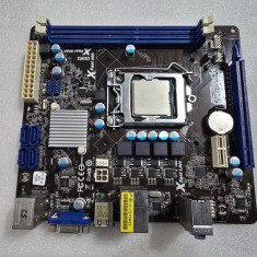 Placa de baza ASRock H61M-VG3, Socket 1155, DDR3, PCI-E + procesor G550