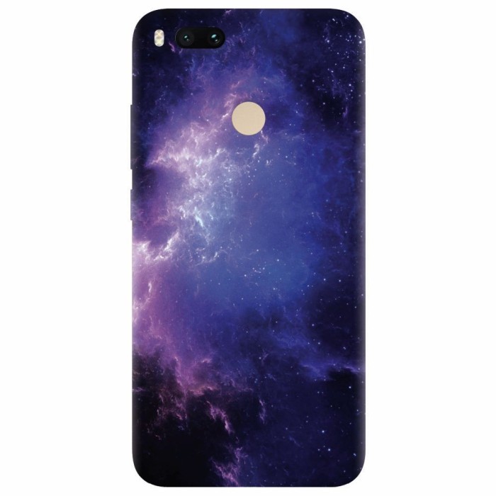 Husa silicon pentru Xiaomi Mi A1, Purple Space Nebula