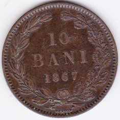 10 bani 1867 HEATON