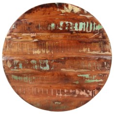 Blat de masa rotund, &amp;Oslash; 90x3,8 cm, lemn masiv reciclat foto