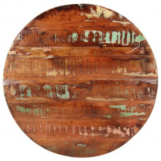 Blat de masa rotund, Ø 90x3,8 cm, lemn masiv reciclat GartenMobel Dekor