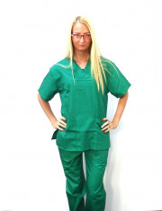 Costum medical verde chirurgical &amp;amp;#8211; unisex foto