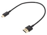 Cablu HDMI micro HDMI DELOCK 0,25m Negru 36AWG Model 85119