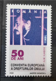 Timbre 2000 50 de ani Convenția Europeană a Drepturilor Omului, MNH, Nestampilat