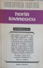 Horia Lovinescu Interpretat - Colectiv, Editura Eminescu 1982, Biblioteca Critica, Carte Beletristica Biografica