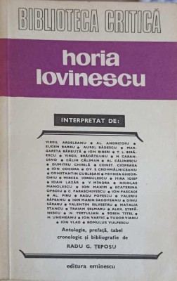 HORIA LOVINESCU INTERPRETAT-COLECTIV-223337 foto