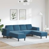 vidaXL Set de canapea albastru Catifea 3335121