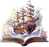 Cumpara ieftin Sticker decorativ Carte Magica, Alb, 62 cm, 8132ST