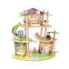 Jucarie din bambus - Casa ursilor Panda (25 piese), Hape