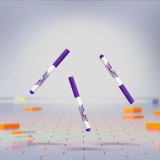 Marker Varf Dublu ELECTRUM Violet, Medical, Pt. Tatuaje, Varf Gros si Subtire, Rezistent la Alcool