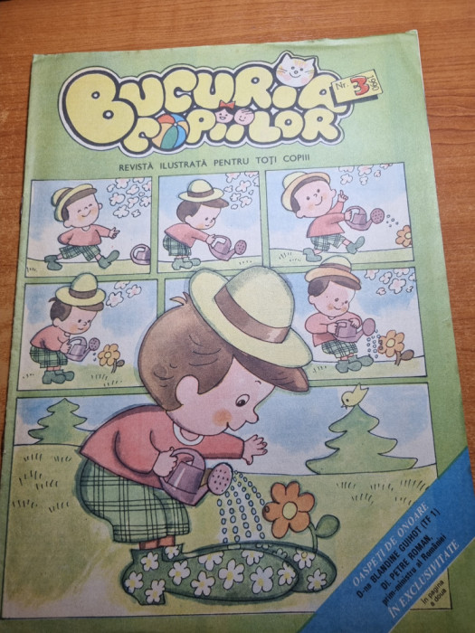 revista pentru copii - bucuria copiilor - martie 1990