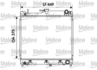 VALEO 734170 Radiator racire motor foto