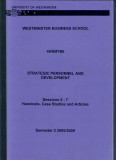Strategic Personnel and Development