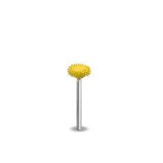 Biax sculptura lemn SABURR - Cap forma disc 9,5mm, Granulatie Saburr FINA - GALBENA