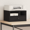 VidaXL Suport pentru imprimantă, negru, 40x32x22,5 cm, lemn prelucrat