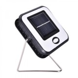 Lampa LED patrata, FOXMAG24, incarcare solara, USB si functie powerbank, lumina alb rece cu acumulator