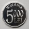 5000 LEI 2003 . PROOF . DIN SET DE MONETARIE 2003 .