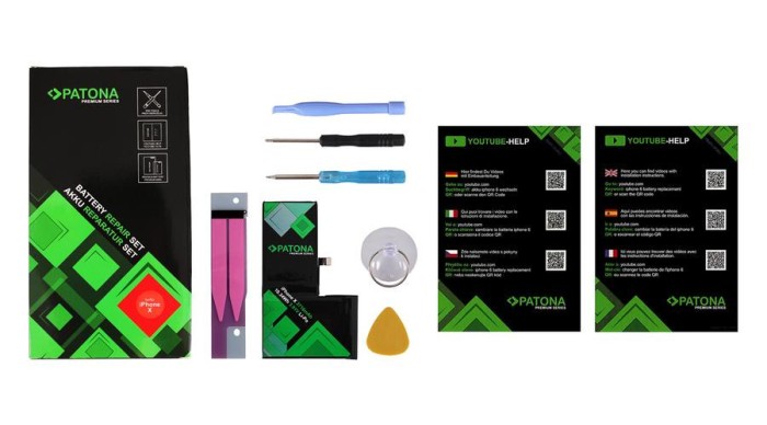 Baterie Apple iPhone X - Cu kit de montare - Patona Premium