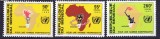 DB1 Namibia 1983 Pentru o Namibie Independenta 3 v. MNH, Nestampilat