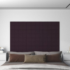 Panouri de perete 12 buc. violet 60x30 cm textil 2,16 m² GartenMobel Dekor