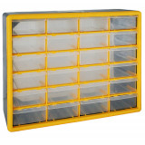 Organizator de perete Strend Pro SBx3045-C, 24 sertare, 50x16x39 cm, max. 28 kg