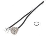 Comutator Anti-Vandalism SPST-NO IP65 &Oslash;16mm 50mA 24V