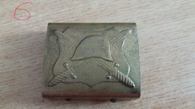 QW14 - Pafta militara - anii 90 - auriu - piesa de colectie foto