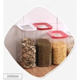 Cutie de Depozitare Alimente, Flippy, 2 L, cu capac, Alba