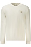 Calvin Klein Jeans, Bluza barbati simpla cu logo , regular fit, alb, S